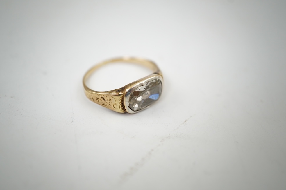 A rare Georgian/early Victorian diamond ring, first half 19th century